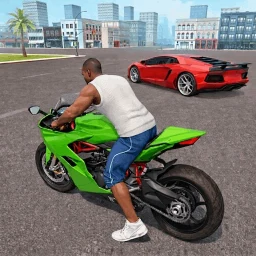 Symbol von Gangster Motorradfahren 3D